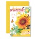 Carnet Anniversaire Fleurs jaunes et papillons