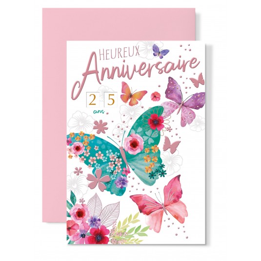 Carnet Anniversaire Papillons