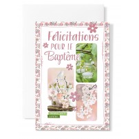 Carnet Baptême Cage à oiseaux fleurie
