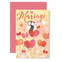 Carnet Anniversaire De Mariage Hiboux sur coeurs rouges