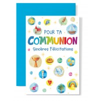 Carnet Communion Calice, pain, colombe