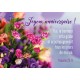 MINI CARTE Bouquet de fleurs en gros plan