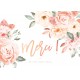 CARTE Avec Message Roses en aquarelle