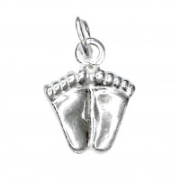 Pendentif Pieds de bébé en argent