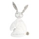 Doudou lapin blanc brodé