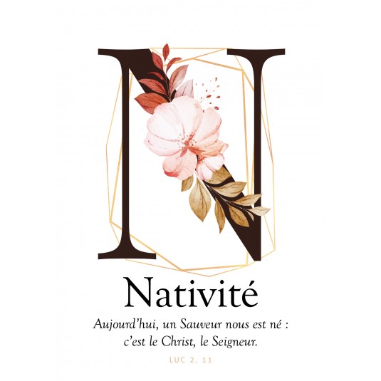 CARTE VB : Lettre N - Nativité