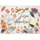 CARTE Avec Message Fleurs en papier "Joyeux Anniversaire"