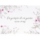 CARTE Avec Message Petites fleurs fine à l'aquarelle