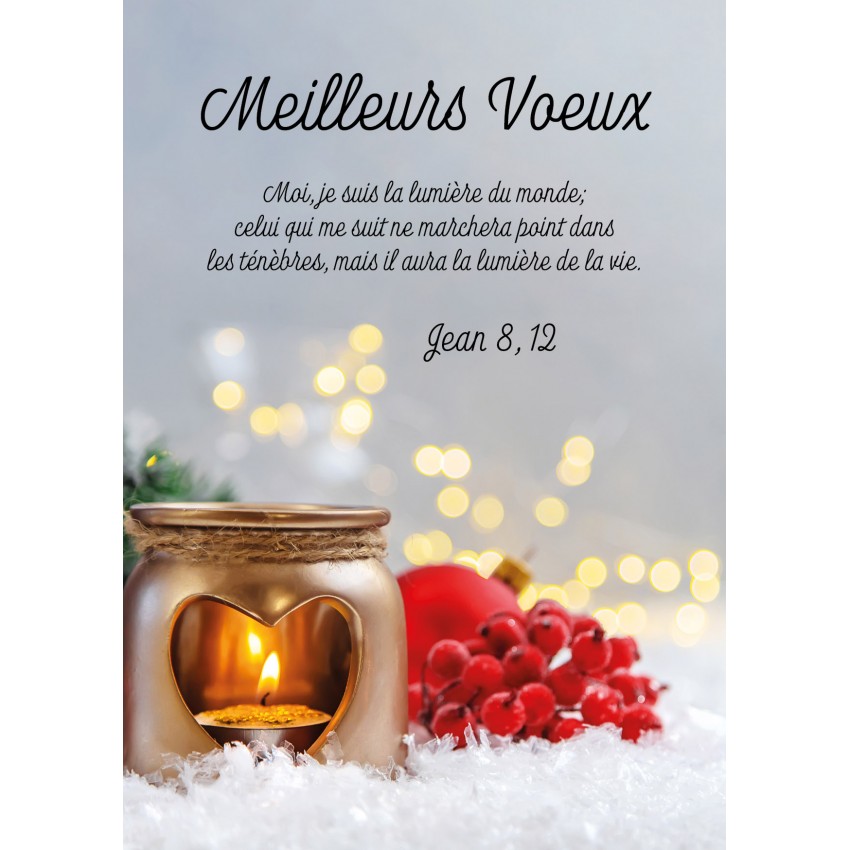 Petite Bougie pour cadeau fin d'année entreprise , Meilleur vœux, Bonne  année