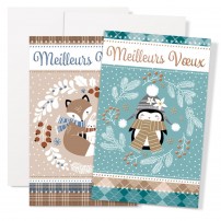 Mignonettes Fin d'année Animaux et motifs floraux
