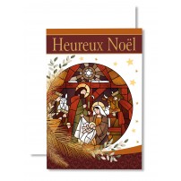 Carnet HN Crèche en vitrail