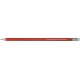 Crayon papier rouge avec gomme