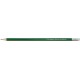 Crayon papier vert avec gomme