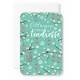 Carnet Div Lanternes et fleurs sur fond vert