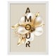 POSTER A4 avec cadre floral "Amour"