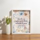 POSTER A4 avec cadre "Aime la vie, aspire au bonheur, recherche la paix"