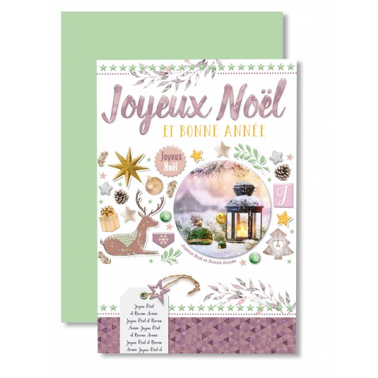 Carnet Jn-ba Lanterne dans cercle, cerf