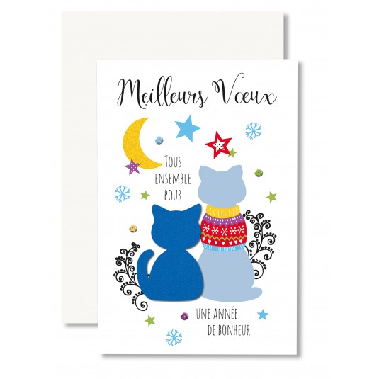 Carnet Mv Chat en feutrine
