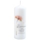 Bougie «Fleur» avec verset 