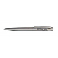 Stylo bille twist en en acier inoxydable recyclé