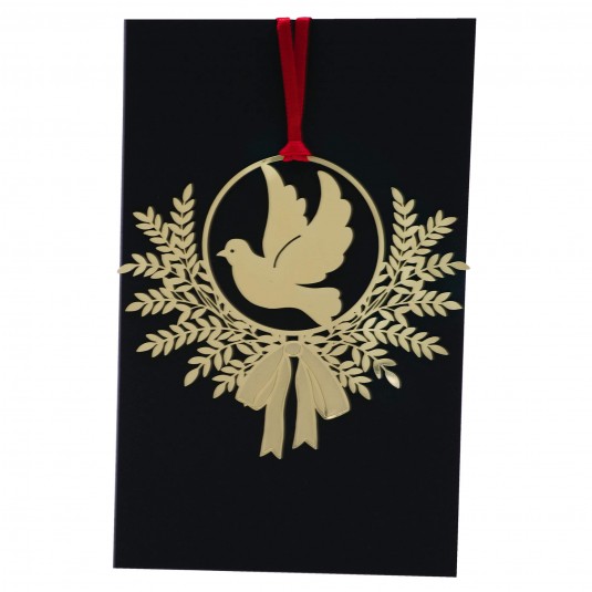 Décoration de Noël en métal, colombe