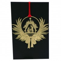 Décoration de Noël en métal, crèche