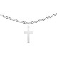 Bracelet croix acier inoxydable argenté