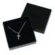 Collier croix acier inoxydable argenté