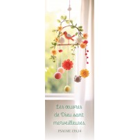Signet Mobile pour bébé avec fleurs et oiseau