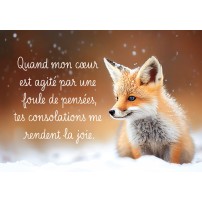 Mini-carte Renard dans la neige