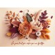Carte Avec Verset Composition florale d'automne