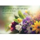 Carte Citation Bouquet de fleurs multicolores