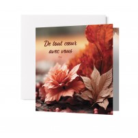 Carnet Condo Fleurs et feuilles d'automne