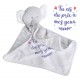 Doudou éléphant "Tu as du prix à mes yeux"