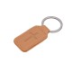 Porte-clés en simili-cuir Croix beige