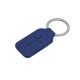 Porte-clés en simili-cuir Croix bleu royal