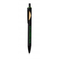 Stylo bambou et aluminium vert "Que Dieu te bénisse..."