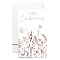 Carnet Sc Fleurs roses et argentées et papillon
