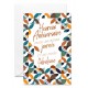 Carnet Ha Motifs vintage bleus et oranges dorés
