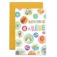Carnet Naissance Animaux et jouets dans des cercles colorés