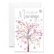 Carnet HM Arbre rose avec fleurs assorties et argentées