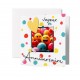 Carnet Carré HA Emojis colorés, coeur jaune feutrine