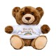 Peluche ours "Teddy" marron foncé