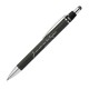Stylo en métal aluminium avec fonction rotative et stylet noir