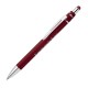 Stylo en métal aluminium avec fonction rotative et stylet rouge