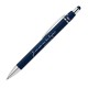 Stylo en métal aluminium avec fonction rotative et stylet bleu