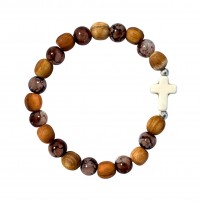 Bracelet de perles avec croix