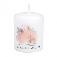 Bougie de table de Pâques "Dieu est amour"