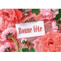 Carte Avec Message Carte posée au milieu de roses