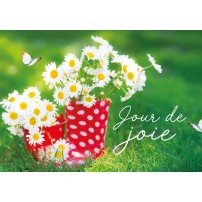 Mini-carte Buisson de fleurs roses